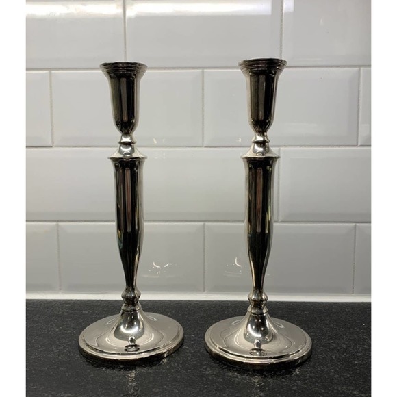 Godinger Accents Vintage Godinger Silver Plated Candlesticks 2